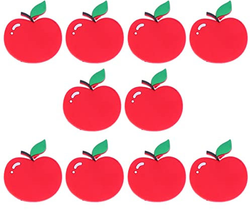 Vaguelly 10 Stück Kühlschrankmagnete Obst-Kühlschrankmagnete Gemüse- Obst-Kühlschrankmagnet (Apfel) Niedliche Für Auto Kühlschrankmagnet Karneval