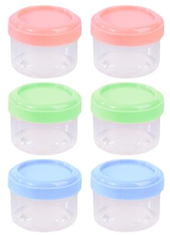 Lot de 6 Petites Boîtes à Ingrédients de 35 ml - Mini Pots à Sauce, Ketchup - Boîtes de Rangement Avec Couvercle - Bocaux Scellés Réutilisables Pour Conservation des Aliments