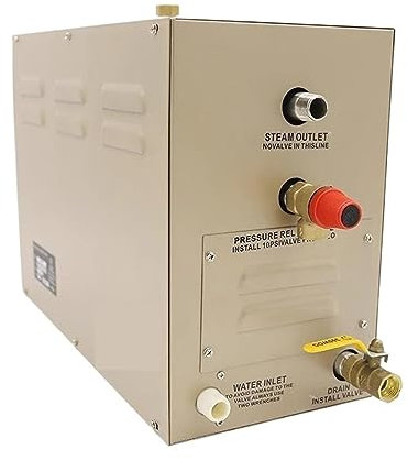 AUBEST Dampfduschengenerator, 4/6/7/8 kW Sauna-Spa-Dampfnerator, 380 V for Heim-Dampfdusche, Digitale Steuerung, Saunaraum-SPA-Dampfbadmaschine(Color:AT-70 7KW)