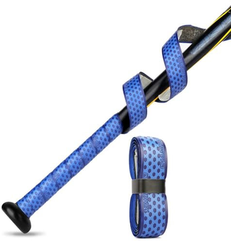 DHliIQQ Baseballschläger-Griffband, Badminton-Griffband, Softballschläger-Griffband, selbstklebendes dehnbares Badmintonschläger-Griffband, Badminton-Tennis, Baseball, Ersatz-Griffband