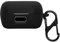 kwmobile Silicone Cover Compatible with Sennheiser ACCENTUM True Wireless - Case Cover Stick-On Skin with Clip - Black