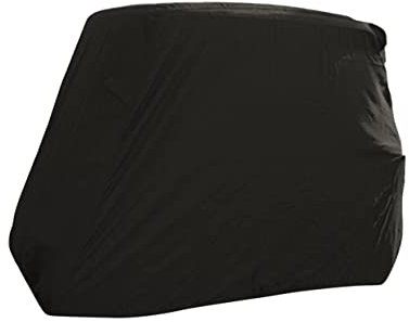 WHAMVOX Abdeckung Schwarz 4-Personen aus 210d Oxford Stoff Golfwagen Wetterfeste Abdeckplane Regen und Staubschutz für Club