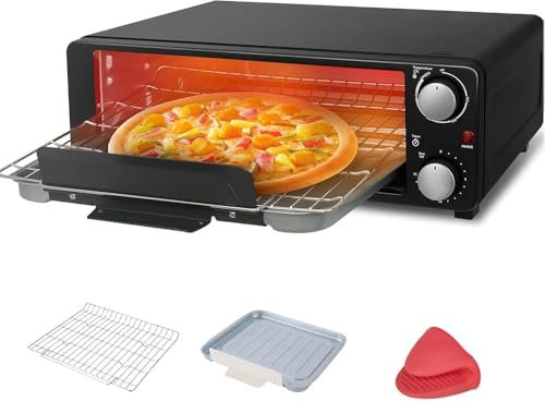Wrobelax Electric Pizza Maker,1200 W Electric Pizza Oven,Indoor Portable Pizza Oven, Tabletop Pizza,Stainless Steel Pizza Cooker with 15min Timer,0-230°C adjustable for Restaurant Home use