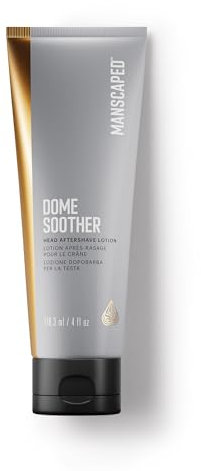 MANSCAPED® Dome Soother Aftershave-Lotion für Männer – angereichert mit Aloe und kolloidalem Hafer zur Beruhigung und Hydratisierung, zieht schnell ein und trocknet klar, 4 fl. Oz.