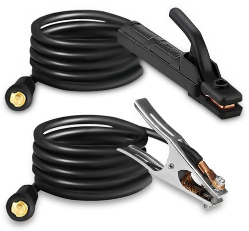 SSIMDER - Supporto per elettrodi di saldatura, con morsetto per saldatura ad arco MMA, morsetto di messa a terra e cavo di saldatura, morsetto per saldatrice, pinza per saldatrice da 300 A