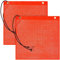 ZKGYUS 2 Stück Rote Fahne Überlänge nach StVo §22, Warnflagge rot, Ladungssicherung, Warnfahne, rote Flagge mit Gummiseil, Mit festem Seil gegen Verlust - 46 x 46 cm
