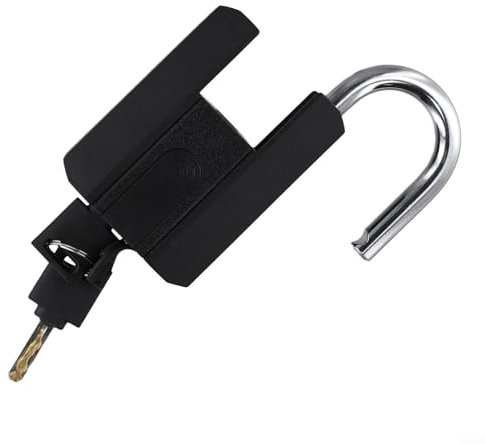 Gdfnmogo Cadenas à empreintes digitales avec clé de secours, biométrique, étanche IP67, rechargeable par USB, adapté pour l'extérieur