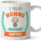 Mugffins Tazza Personalizzata in ceramica per NONNO 11 oz / 350 ml - In italiano - Migliore del mondo - Con disegno - Idea regalo per compleanno, anniversario, natale