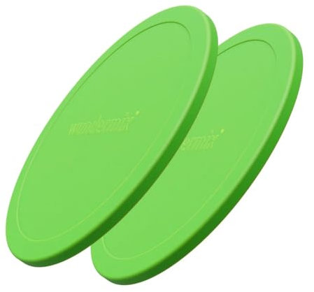 Wundermix WunderLid Silikondeckel für Thermomix-Mixtopf (2er Pack) • Wiederverwendbare Deckel für Thermomix Modelle TM6, TM5 & TM31 • BPA-freie Abdeckung • Ø 20cm • Farbe: Grün