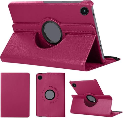 Funda para BQ Aquaris M10 / 10.1 Pulgadas, Tablet Tableta Giratoria Carcasa 360 Grados Cover, 360º Funcion Soporte Case FTAB (Rosa)