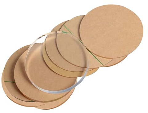 Plaques acryliques rondes de 5 cm de diamètre, lot de 10, épaisseur de 1 à 10 mm(Thickness:3mm)