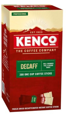 Kenco Decaf Instant Coffee Sticks - 200 x 1.5g Sachets