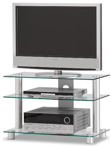 Just-Rack TV 8553 Aluminium Universalmöbel für Flachbildschirme, TV - und Audio Geräte