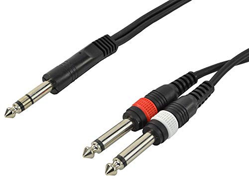 COBRA Due jack mono da 1/4 6,35 mm a un jack stereo da 0,5 m, cavo flessibile