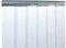 PVC Streifenvorhang Lamellen 2x200mm Höhe 2,5m x Breite 1,50m, fertig vormontiert, verzinkt, Stallvorhang, PVC Lamellenvorhang