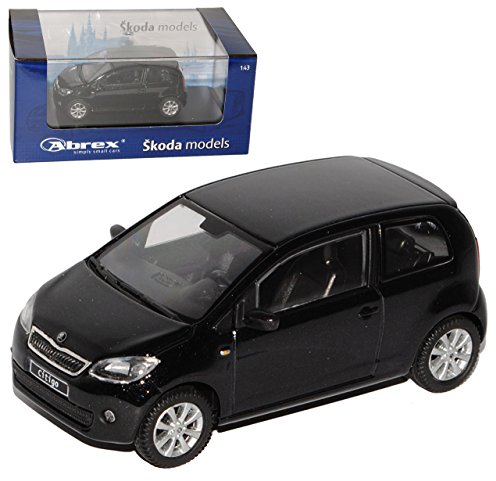 Abrex ?Koda Citigo 3 Türer Schwarz Ab 2012 143AB021DA 1/43 Modell Auto mit individiuellem Wunschkennzeichen
