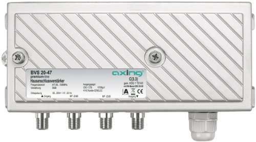 Axing BVS 20-47 Hausanschlussverstärker (36dB, 1006MHz, 107dBµV)