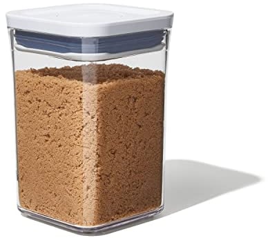 OXO Good Grips POP-Behälter – luftdichte, stapelbare Aufbewahrungsbox mit Deckel für Lebensmittel – 1 l für Zucker und mehr, Weiß