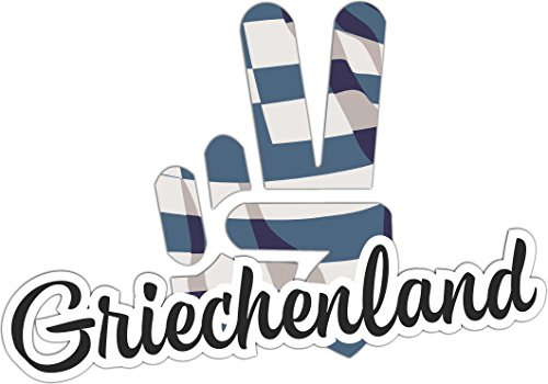 INDIGOS UG - Aufkleber - Autoaufkleber - Sticker - Griechenland - Victory - Sieg - Heckscheibe, Kofferraum - 10x8cm
