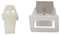 BQLZR Kit de pestillo de puerta de secadora de Metal y plástico, color blanco, 17,6x19x17mm, reemplazo de Kenmore