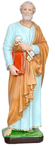 Generico Allgemeine Statue San Pietro cm. 42 aus Harz
