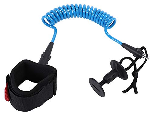 Keenso Bodyboard Leash Surfingleash Einstellbare Surfboard Leash Beinseil Schützt Ihr Handgelenk(Blau)