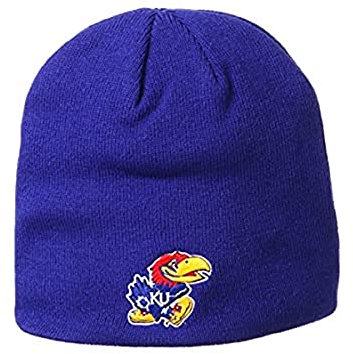 Zephyr NCAA Kansas Jayhawks Mens Edge Beanie Team Color, Kansas Jayhawks Royal, One Size
