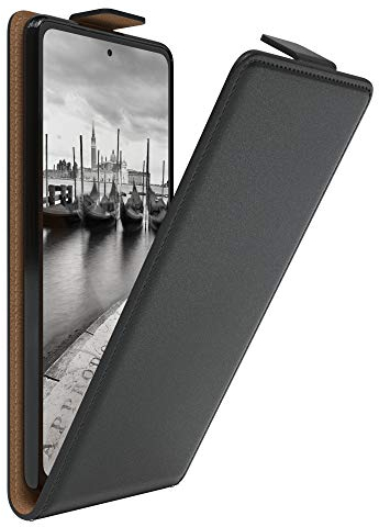 EAZY CASE Hülle kompatibel mit Samsung Galaxy S20 FE / S20 FE 5G Flip Cover zum Aufklappen, Handyhülle aufklappbar, Schutzhülle, Flipcase, Flipstyle Case vertikal klappbar, aus Kunstleder, Schwarz