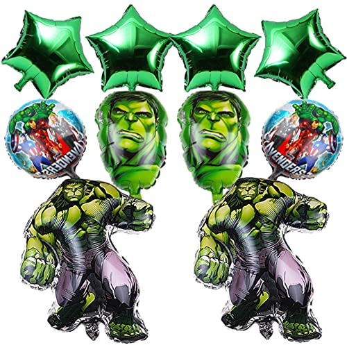 Superhelden Decorations,CYSJ 10 Pcs Geburtstag Avengers Party Supplies Decorations, Superhelden Folien Ballons,Superheld-Geburtstags-Party Helium-Luftballons,Kinder Spielzeug-Geburtstags-Party