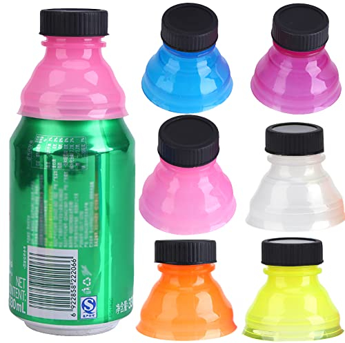 6 Piezas Tapa Latas Refresco, Tapa Reutilizable para Latas, Tapa A PresióN para Latas de Refresco TapóN de Botella para Bebidas Gaseosas Jugo Cerveza, para Acampar Deportes al Aire Libre
