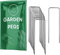 Weed Membrane Garden Pegs - 50 Pack 4 Inch Galvanized Metal Pegs for Membrane - Rustproof Garden Membrane Pegs for Garden Membrane, Netting, Artificial Grass and Tent