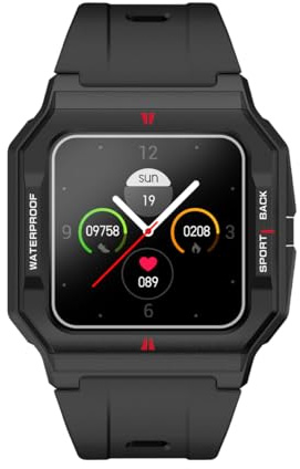 Radiant - Collection L.A. - Montre Intelligente, Smartwatch Avec fréquence Cardiaque, tensiomètre, Moniteur de Sommeil et Fonction de Bracelet d'activité numérique. Compatible Avec Android iOS.