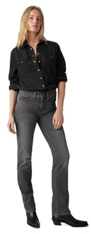 Levi's Femme 314 Shaping Straight Jeans, Blacks, 26W / 32L