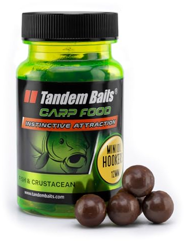 Tandem Baits Karpfen Futter Angelfutter Hakenköder Carp Food Mini Oil Hookers 12 mm 50 g Fisch und Schalentiere