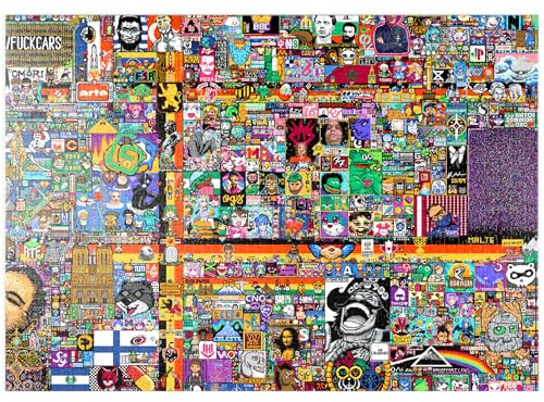 MyPuzzle r/Place Reddit Pixel War 04.2022 - Extreme Size, Part 4/6 for Collage - Premium 1000 Teile Puzzle - MyPuzzle Sonderkollektion von Æpyornis