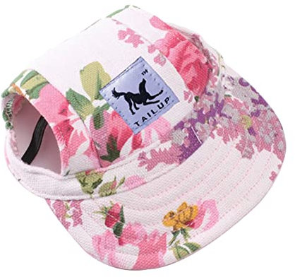 Uposao Baseballmütze für Haustiere,Hunde Baseball Cap Sonnenschutz Hut Sommer Reise Hut Outdoor Sport Hut Hundecap Sonnenschutzkappen mit Ohrlöcher Verstellbarem Kinnriemen für Haustiere, Hund, Katze
