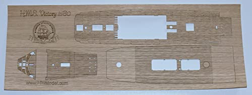 HisModel PREMIUM QUALITY MODELS SINCE 2008 Airfix HMS Victory 1:180 - Holzdeck für Modell (Eiche)