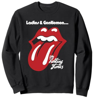 Offizielles Rolling Stones Damen & Herren Schwarz Sweatshirt