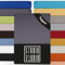 STUDIO Basic Topper Spannbettlaken 160x200cm – Jersey-Spannbetttuch aus 100 % gekämmter Baumwolle – Grau – bügelfrei, elastisch & Oeko-TEX Zertifiziert – für Topper 4–14 cm