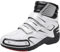 DJFOG Herren-Motorradstiefel, professionelle wasserdichte Motorradschuhe mit Knöchelunterstützung, Streetbike-Leder-Motorrad-REIT-Biker-Stiefel,Weiß,43 EU