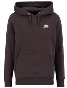 Alpha Industries Basic Hoody Small Logo Kapuzensweat für Herren Hunter Brown