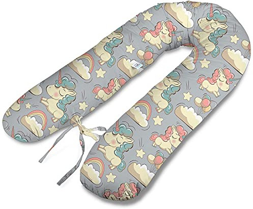 ekm trade Typ V 180cm XL Stillkissen Schwangerschaftskissen Lagerungskissen Seitenschläferkissen Handmade 100% Zertifizierte Baumwolle Geräuschlos (37)