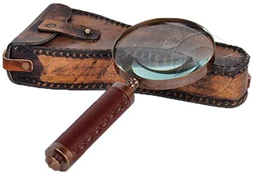 Lupen Sehhilfen Handheld Vintage Premium Geschenkbox 10X optisch Alter Mann Lesen Antiquitäten Schreibwaren Bürobedarf 1 Stück Journey