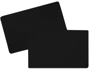 500 St. Preiskarten zum Beschriften schwarz - Plastikkarten 86x54x0,76 mm aus PVC, 54 mm hoch und 0,76 mm stark, blanko | HUTNER
