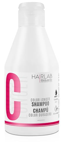 Salerm Shampoo für gefärbtes, gebleichtes oder graues Haar – Color Longer Hair Lab Shampoo – 300 ml – mit Provitamin B5 und den Vitaminen A und E – versiegelt und erhält die Farbe – sulfatfrei und