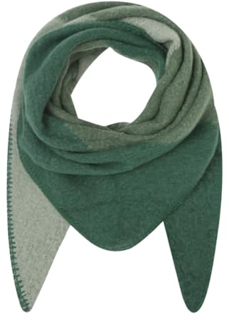 stylx Damen Schal XXL Dreieck Schal flauschig schal-tuch damen dicker dreieckstuch groß Wolle 3 FARBIG Farben kuschelig (Dunkelgrün)