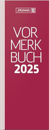 BRUNNEN Vormerkbuch Mod. 785 2025 | 108×297 mm, Papier, rot