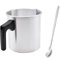 Vueinrg Pot de Fusion Cire Bougie 1.2L Fondeur de Cire Bougie Aluminium kit pour Faire Des Bougies avec Poignée Résistante et Cuillère pour l'Artisanat de Bricolage de Bougie et de Savon