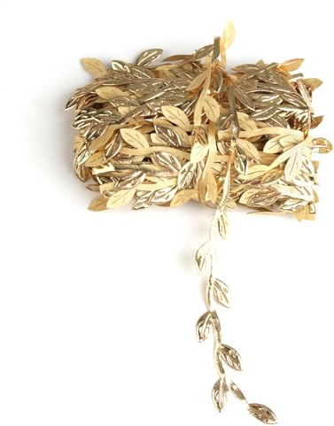 10M Guirlande Artificielle de Feuilles Feuille Garniture Ruban, Décoré de Vigne Communion Guirlande Fleurs Artificielles Décoré de Vigne pour Bricolage Artisanat Fête Mariage Bapteme Décoration