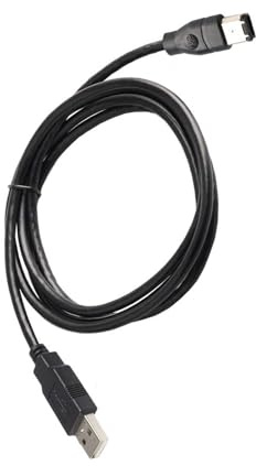 Firewire IEEE 1394 6 Pin Maschio a USB 2.0 Tipo Maschio Cavo Adattatore Fotocamere Telefoni Cellulari Lettore MP3 PDA Nero Cavo Cavo